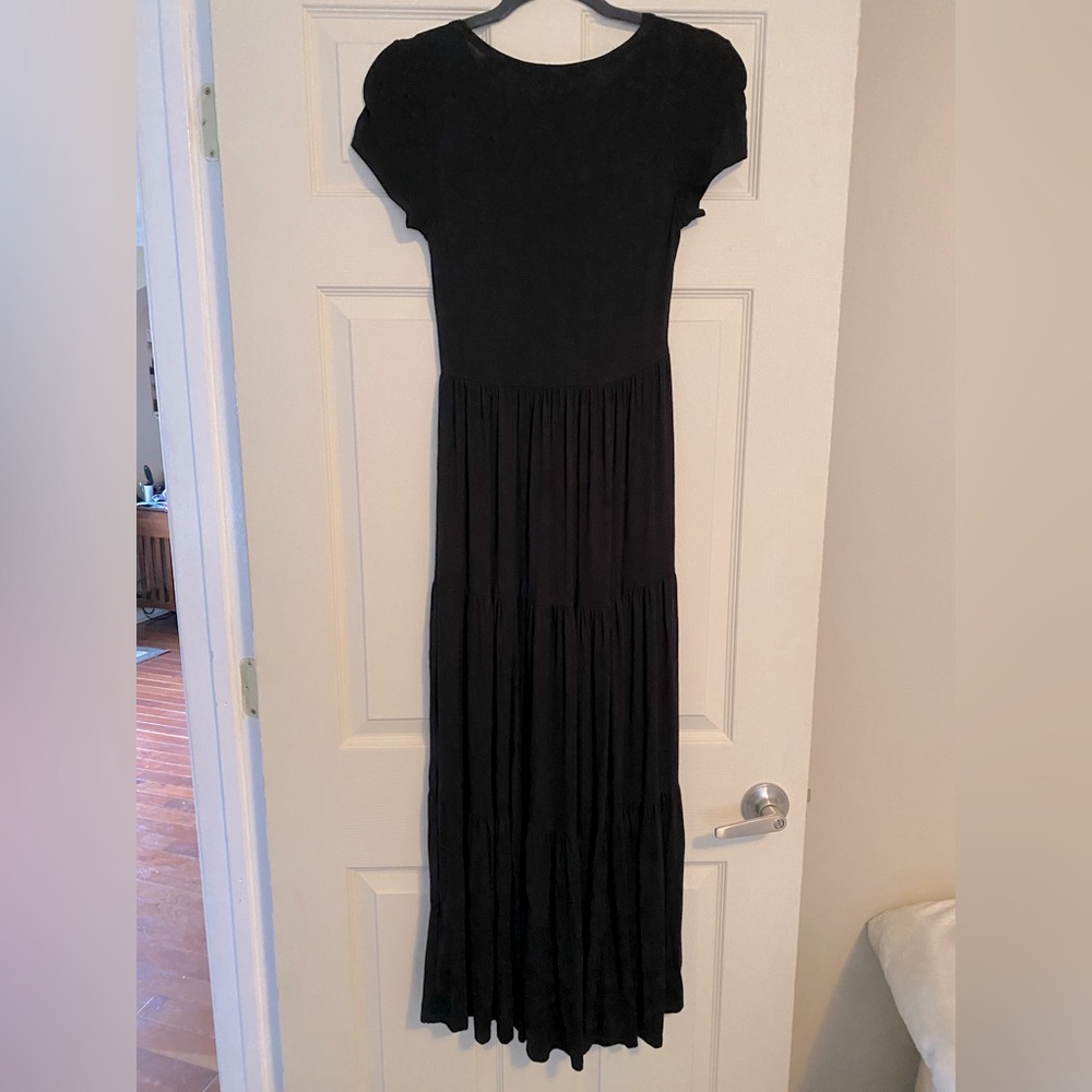 Black maxi dress